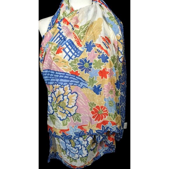 One Hundred Stars Floral Spring Shawl/Scarf - Picture 4 of 13